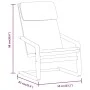 Relaxation armchair with black fabric stool by vidaXL, Armchairs - Ref: Foro24-3154416, Price: 148,50 €, Discount: %