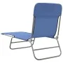 Tumbonas plegables 2 uds acero y textilene azul de vidaXL, Tumbonas - Ref: Foro24-360180, Precio: 89,04 €, Descuento: %