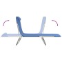 Tumbonas plegables 2 uds acero y textilene azul de vidaXL, Tumbonas - Ref: Foro24-360180, Precio: 84,47 €, Descuento: %