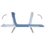 Tumbonas plegables 2 uds acero y textilene azul de vidaXL, Tumbonas - Ref: Foro24-360180, Precio: 89,04 €, Descuento: %