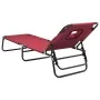 Tumbona plegable acero recubrimiento en polvo tela Oxford rojo de vidaXL, Tumbonas - Ref: Foro24-360177, Precio: 54,46 €, Des...