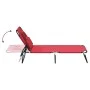 Tumbona plegable acero recubrimiento en polvo tela Oxford rojo de vidaXL, Tumbonas - Ref: Foro24-360177, Precio: 54,46 €, Des...