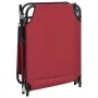 Tumbona plegable acero recubrimiento en polvo tela Oxford rojo de vidaXL, Tumbonas - Ref: Foro24-360177, Precio: 54,46 €, Des...