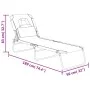 Tumbona plegable acero recubrimiento en polvo tela Oxford rojo de vidaXL, Tumbonas - Ref: Foro24-360177, Precio: 54,46 €, Des...