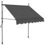 Manual retractable awning with anthracite gray LED 100 cm by vidaXL, Awnings - Ref: Foro24-145862, Price: 92,57 €, Discount: %