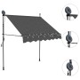 Manuell ausfahrbare Markise mit anthrazitgrauer LED 100 cm von vidaXL, Markisen - Ref: Foro24-145862, Preis: 94,00 €, Rabatt: %