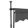 Manual retractable awning with anthracite gray LED 100 cm by vidaXL, Awnings - Ref: Foro24-145862, Price: 92,57 €, Discount: %