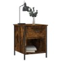 Nachttisch aus geräuchertem Eichenholzwerkstoff, 40 x 42 x 50 cm von vidaXL, Nachttische - Ref: Foro24-825937, Preis: 40,67 €...