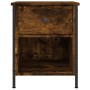 Nachttisch aus geräuchertem Eichenholzwerkstoff, 40 x 42 x 50 cm von vidaXL, Nachttische - Ref: Foro24-825937, Preis: 40,67 €...