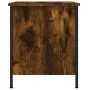 Smoked oak engineered wood bedside table 40x42x50 cm by vidaXL, Nightstands - Ref: Foro24-825937, Price: 41,97 €, Discount: %