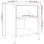 Mesita de noche madera de ingeniería roble ahumado 40x42x50 cm de vidaXL, Mesitas de noche - Ref: Foro24-825937, Precio: 40,1...