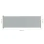 Einziehbare seitliche Gartenmarkise grau 200x600 cm von vidaXL, Sonnenschirme - Ref: Foro24-317974, Preis: 108,96 €, Rabatt: %