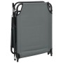Tumbona plegable acero recubrimiento en polvo tela Oxford gris de vidaXL, Tumbonas - Ref: Foro24-360178, Precio: 73,00 €, Des...