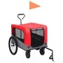 Pet Bike Trailer Stroller 2 in 1 Red Gray by vidaXL, pet strollers - Ref: Foro24-92440, Price: 130,70 €, Discount: %