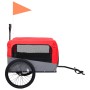 Pet Fahrradanhänger Kinderwagen 2 in 1 Rot Grau von vidaXL, Kinderwagen für Haustiere - Ref: Foro24-92440, Preis: 132,37 €, R...