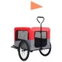 Pet Bike Trailer Stroller 2 in 1 Red Gray by vidaXL, pet strollers - Ref: Foro24-92440, Price: 130,70 €, Discount: %