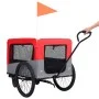 Pet Bike Trailer Stroller 2 in 1 Red Gray by vidaXL, pet strollers - Ref: Foro24-92440, Price: 130,70 €, Discount: %