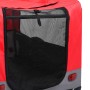 Pet Fahrradanhänger Kinderwagen 2 in 1 Rot Grau von vidaXL, Kinderwagen für Haustiere - Ref: Foro24-92440, Preis: 132,37 €, R...