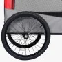 Pet Bike Trailer Stroller 2 in 1 Red Gray by vidaXL, pet strollers - Ref: Foro24-92440, Price: 130,70 €, Discount: %