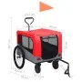 Pet Bike Trailer Stroller 2 in 1 Red Gray by vidaXL, pet strollers - Ref: Foro24-92440, Price: 130,70 €, Discount: %