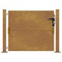 Puerta de jardín acero corten 105x80 cm