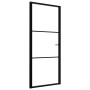 Innentür ESG-Glas und schwarzes Aluminium 93x201,5 cm von vidaXL, Türen für zu Hause - Ref: Foro24-151200, Preis: 205,16 €, R...