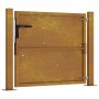 Puerta de jardín acero corten 105x80 cm