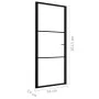 Interior door ESG glass and black aluminum 93x201.5 cm by vidaXL, Doors for the home - Ref: Foro24-151200, Price: 204,45 €, D...