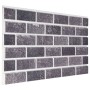 3D-Wandpaneele Brick Design 10 Stück EPS Schwarz und Grau von vidaXL, Wandverkleidung - Ref: Foro24-149582, Preis: 178,55 €, ...