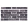 3D-Wandpaneele Brick Design 10 Stück EPS Schwarz und Grau von vidaXL, Wandverkleidung - Ref: Foro24-149582, Preis: 178,55 €, ...
