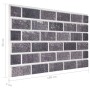 Paneles de pared 3D diseño de ladrillo 10 uds EPS negro y gris