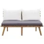 Set de muebles de jardín 4 piezas con cojines madera de acacia de vidaXL, Conjuntos de jardín - Ref: Foro24-46676, Precio: 33...