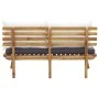 Set de muebles de jardín 4 piezas con cojines madera de acacia de vidaXL, Conjuntos de jardín - Ref: Foro24-46676, Precio: 33...
