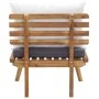 Set de muebles de jardín 4 piezas con cojines madera de acacia de vidaXL, Conjuntos de jardín - Ref: Foro24-46676, Precio: 33...