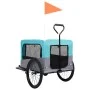 Bicycle trailer for pets stroller 2 in 1 blue gray by vidaXL, pet strollers - Ref: Foro24-92441, Price: 146,10 €, Discount: %