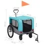 Bicycle trailer for pets stroller 2 in 1 blue gray by vidaXL, pet strollers - Ref: Foro24-92441, Price: 146,10 €, Discount: %