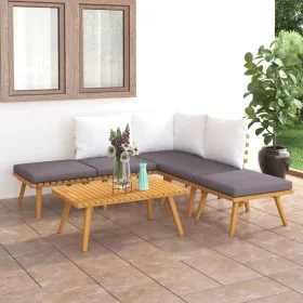 Garden furniture set 6 pieces solid acacia wood by vidaXL, Garden sets - Ref: Foro24-46677, Price: 370,91 €, Discount: %