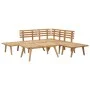 Juego de muebles de jardín 6 piezas madera maciza de acacia de vidaXL, Conjuntos de jardín - Ref: Foro24-46677, Precio: 371,0...