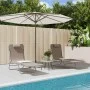 Folding sun loungers 2 pcs steel and brown textilene by vidaXL, Loungers - Ref: Foro24-360184, Price: 86,15 €, Discount: %