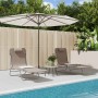Klappbare Sonnenliegen, 2 Stück, Stahl und braunes Textilene von vidaXL, Liegen - Ref: Foro24-360184, Preis: 86,15 €, Rabatt: %