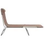 Folding sun loungers 2 pcs steel and brown textilene by vidaXL, Loungers - Ref: Foro24-360184, Price: 86,15 €, Discount: %