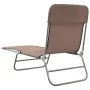 Folding sun loungers 2 pcs steel and brown textilene by vidaXL, Loungers - Ref: Foro24-360184, Price: 86,15 €, Discount: %
