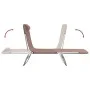 Folding sun loungers 2 pcs steel and brown textilene by vidaXL, Loungers - Ref: Foro24-360184, Price: 86,15 €, Discount: %