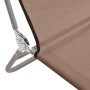 Klappbare Sonnenliegen, 2 Stück, Stahl und braunes Textilene von vidaXL, Liegen - Ref: Foro24-360184, Preis: 86,15 €, Rabatt: %