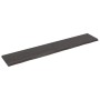 Estante pared madera roble tratada marrón oscuro 220x40x(2-4)cm by vidaXL, Shelves and shelves - Ref: Foro24-363854, Price: 6...