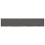 Estante pared madera roble tratada marrón oscuro 220x40x(2-4)cm von vidaXL, Regale und Regale - Ref: Foro24-363854, Preis: 68...