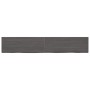 Estante pared madera roble tratada marrón oscuro 220x40x(2-4)cm by vidaXL, Shelves and shelves - Ref: Foro24-363854, Price: 6...