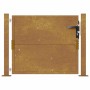 Puerta de jardín acero corten 105x105 cm