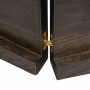 Estante pared madera roble tratada marrón oscuro 220x40x(2-4)cm by vidaXL, Shelves and shelves - Ref: Foro24-363854, Price: 6...