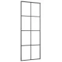 Schiebetür aus ESG-Glas und schwarzem Aluminium, 76 x 205 cm von vidaXL, Türen für zu Hause - Ref: Foro24-151666, Preis: 169,...